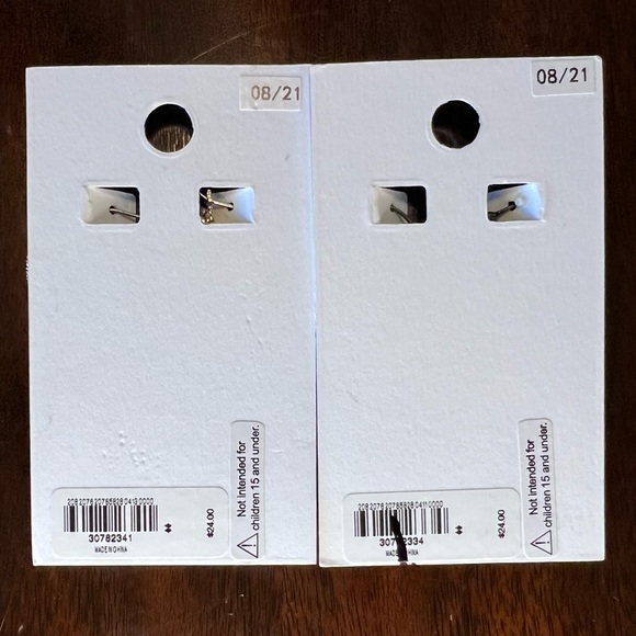 NWT Express Rhinestone Pavé Hoops in Gold Tone or Black - Picture 4 of 10